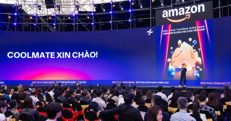 COOLMATE ĐƯỢC VINH DANH “THE RISING STAR 2025” TẠI HỘI NGHỊ THƯỜNG NIÊN AMAZON, KHẲNG ĐỊNH TẦM NHÌN VƯƠN RA THẾ GIỚI CỦA THƯƠNG HIỆU VIỆT